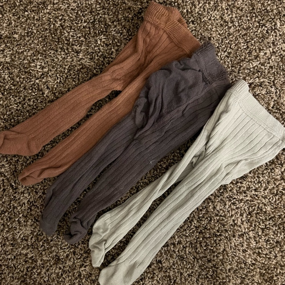 Quincy Mae set of 3 tights